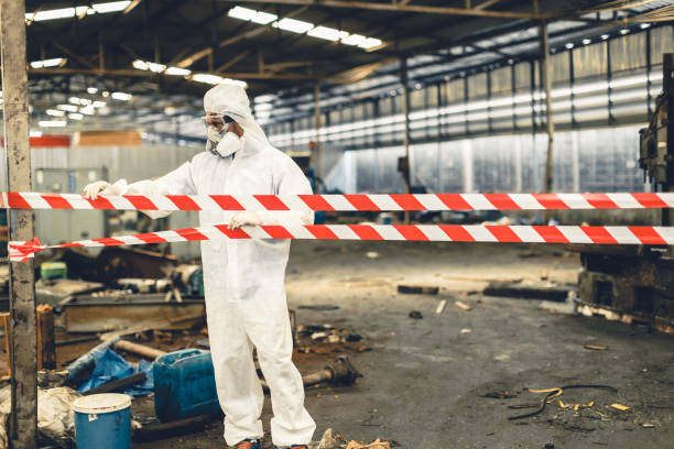 Professional Hoarding Cleanup technician working in Danville, VA